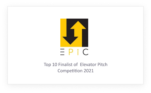 Top 10 Finalist of Elevator Pitch Competition 2021